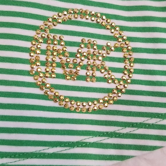 Michael Kors Striped Green Fitted Dress. XS - Picture 10 of 11